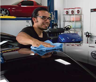 Workhorse Mikrofasertuch blau (Glas & Spiegel) 3