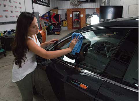 Workhorse Mikrofasertuch blau (Glas & Spiegel) 6