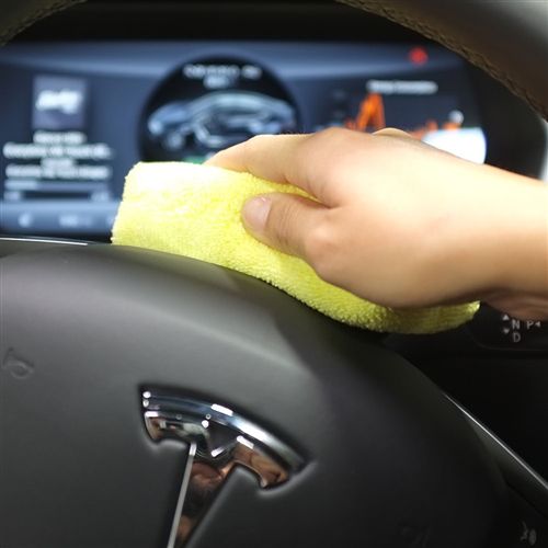 Chemical Guys Workhorse Mikrofaser Applicator Pad gelb 3