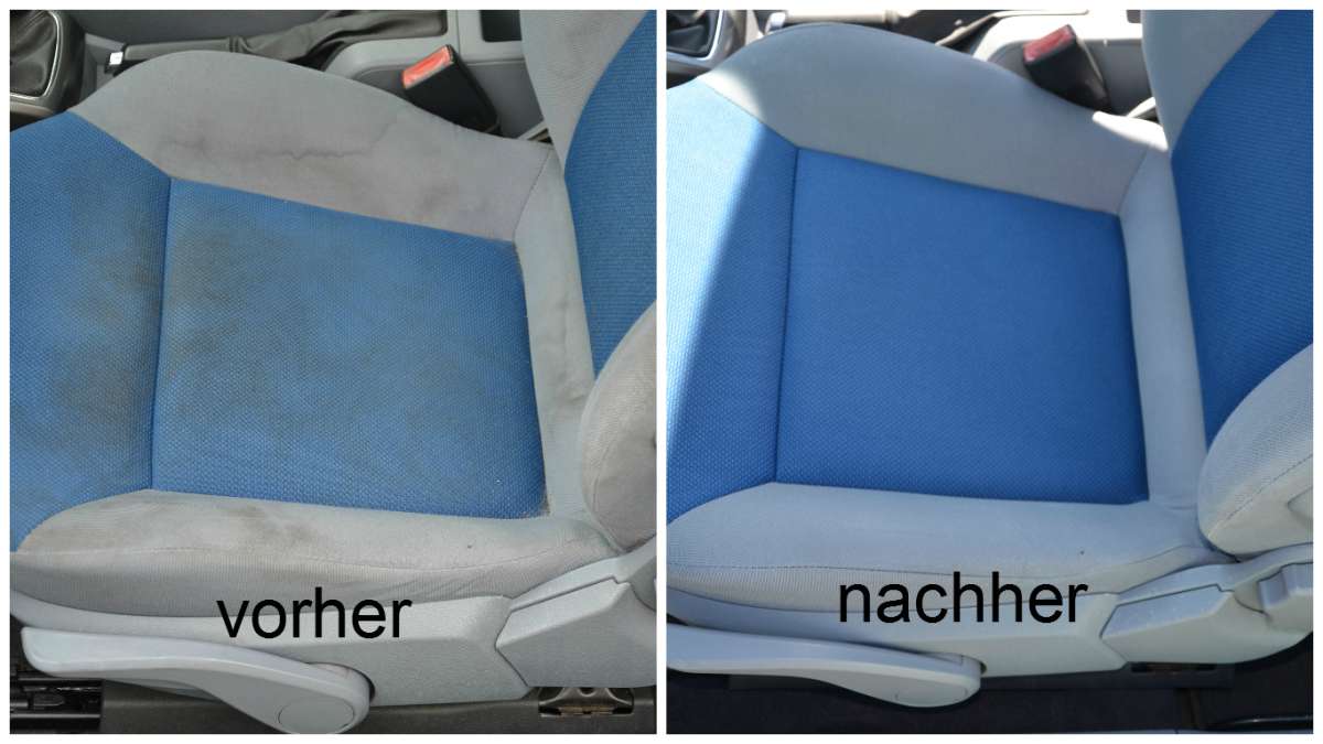 Reinigung der Autositze Glanzstück Shop