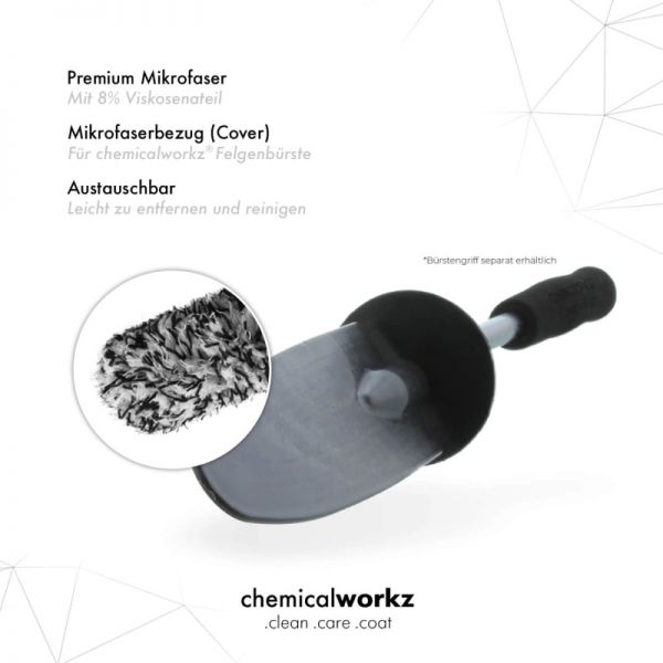 ChemicalWorkz Wheel Brush Cover Black/White Wechselbezug
