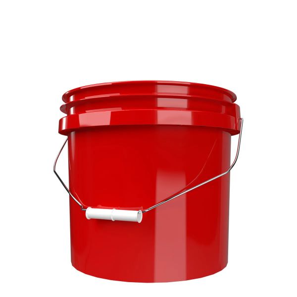 GritGuard Wascheimer 3,5 GAL (13 l) ohne Aufdruck rot