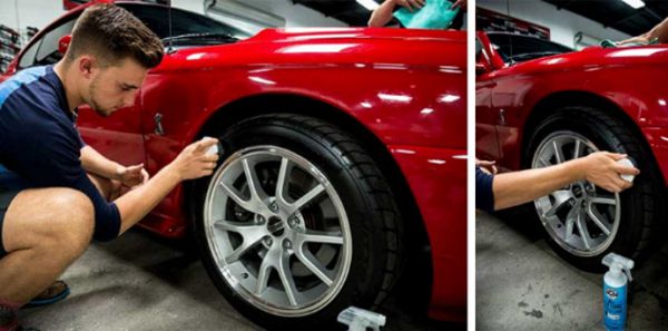 Pad für Reifen und Kunststoff weiß 7