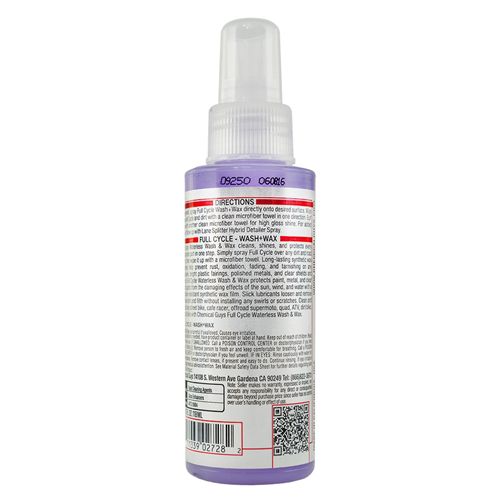 Chemical Guys Wasserloses waschen und wachsen für Motorräder 118ml 2
