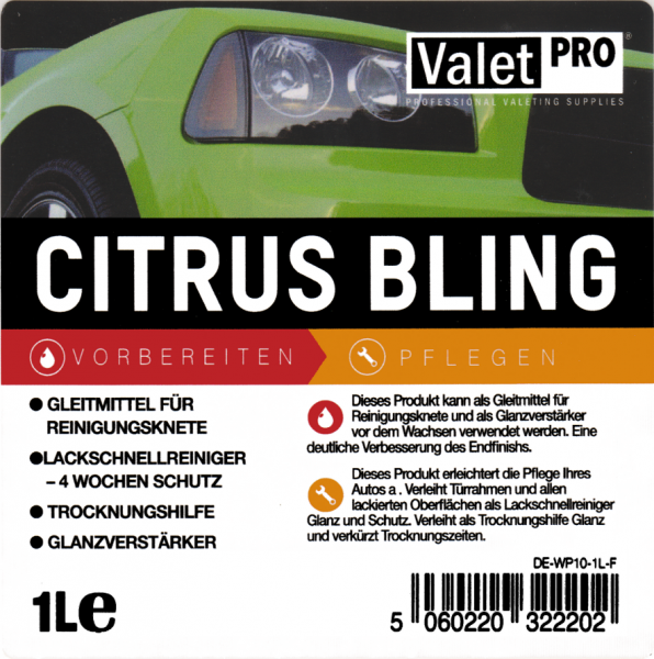 ValetPRO Citrus Bling 1 Liter