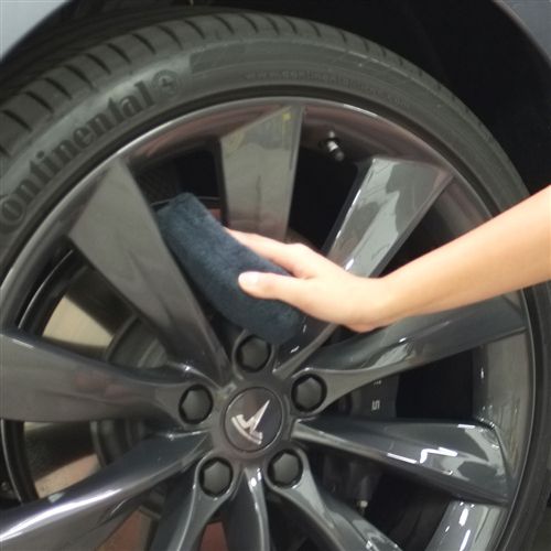 Chemical Guys Workhorse Mikrofaser Applicator Pad schwarz 3