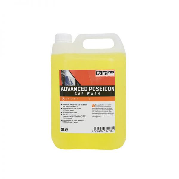 ValetPRO Advanced Poseidon Car Wash 5 Liter - Autoshampoo Konzentrat auch für gewachste Lacke