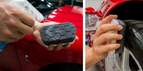 Pad für Reifen und Kunststoff weiß 5